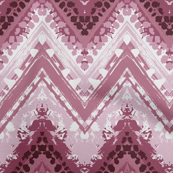 oneOone Viscose Jersey Wine Fabric Chevron Fabric For Sewing Printed Craft Fabric By The Yard 60 Inch Wide