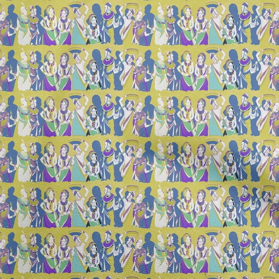 oneOoneCottonCambricLimeGreenFabricAfricanSewingMaterialPrintFabricByTheYard42InchWide