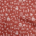 thumbnail image 1 of oneOoneCottonCambricRedFabricAsianFloralBlockSewingMaterialPrintFabricByTheYard56InchWide, 1 of 4