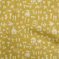 thumbnail image 1 of oneOoneCottonPoplinGambogeYellowFabricAsianFloralBlockSewingCraftProjectsFabricPrintsByYard42InchWide, 1 of 4