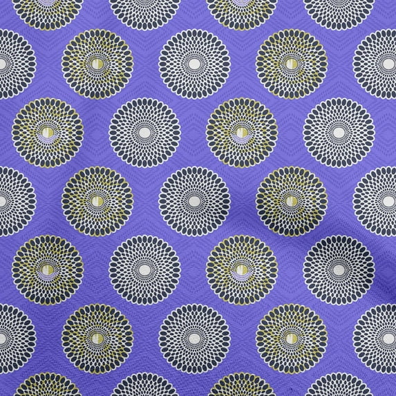 oneOoneCottonPoplinTwillPurplishBlueFabricAsianBlockDiyClothingQuiltingFabricPrintFabricByYard56InchWide