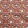 thumbnail image 1 of oneOoneCottonPoplinTwillRustBrownFabricLionFaceSewingCraftProjectsFabricPrintsByYard56InchWide, 1 of 4