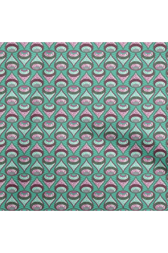 GeorgetteViscoseGreenFabricAfricanCraftProjectsDecorFabricPrintedByTheYard42InchWide