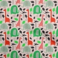 thumbnail image 1 of oneOoneGeorgetteViscosePinkSalmonFabricAnimalSkinDressMaterialFabricPrintFabricByTheYard42InchWide, 1 of 4