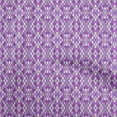thumbnail image 1 of oneOoneGeorgetteViscoseVioletFabricAsianIkatDiyClothingQuiltingFabricPrintFabricByYard42InchWide, 1 of 4