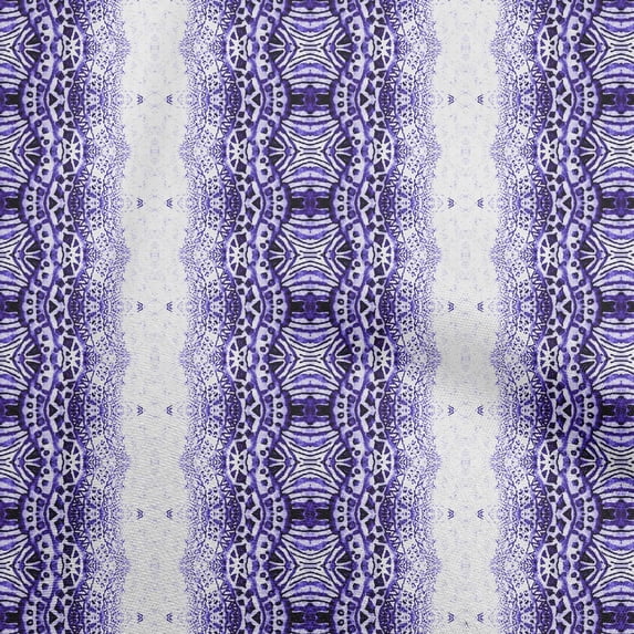 oneOonePolyesterSpandexDarkBlueFabricAbstractDressMaterialFabricPrintFabricByTheYard56InchWide
