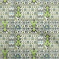 thumbnail image 1 of oneOonePolyesterSpandexLightGreenFabricFlameStitchSewingFabricByTheYardPrintedDiyClothingSewingSupplies56InchWide, 1 of 4