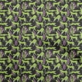 thumbnail image 1 of oneOonePolyesterSpandexLightGreenFabricTropicalLeafWithAnimalSewingFabricByTheYardPrintedDiyClothingSewingSupplies56InchWide, 1 of 4