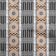 thumbnail image 1 of oneOonePolyesterSpandexMustardYellowFabricAsianIkatFabricForSewingPrintedCraftFabricByTheYard56InchWide, 1 of 4