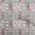 thumbnail image 1 of oneOonePolyesterSpandexRedFabricFlameStitchCraftProjectsDecorFabricPrintedByTheYard56InchWide, 1 of 4