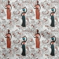thumbnail image 1 of oneOonePolyesterSpandexWhiteFabricAfricanSewingCraftProjectsFabricPrintsByYard56InchWide, 1 of 4