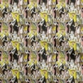 thumbnail image 1 of oneOonePolyesterSpandexYellowFabricAfricanFabricForSewingPrintedCraftFabricByTheYard56InchWide, 1 of 4