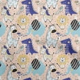 thumbnail image 1 of oneOoneRayonLightBeigeFabricKidsCutieAnimalSewingCraftProjectsFabricPrintsByYard56InchWide, 1 of 4