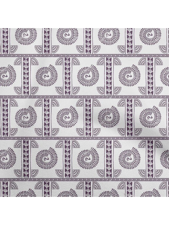 RayonLightBrownFabricAsianFloralBlockQuiltingSuppliesPrintSewingFabricByTheYard56InchWide