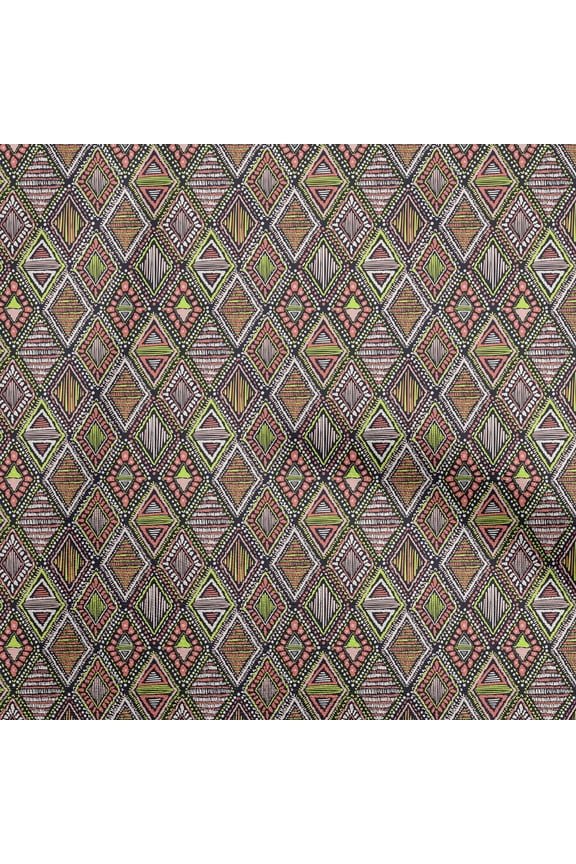 RayonLightGreenFabricTribalSewingCraftProjectsFabricPrintsByYard56InchWide