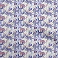 thumbnail image 1 of oneOoneSilkTabbyGrayishPurpleFabricTropicalAbstractLeafWithAnimalSewingFabricByTheYardPrintedDiyClothingSewingSupplies42InchWide, 1 of 4