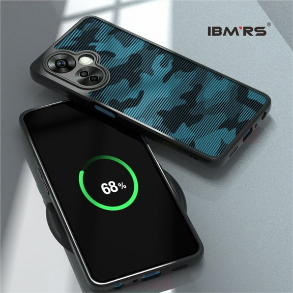 oneplus IBMRS For One Plus Nord CE 3/OPPO K11 5G,Translucent Shockproof Phone Case (Camo Black)