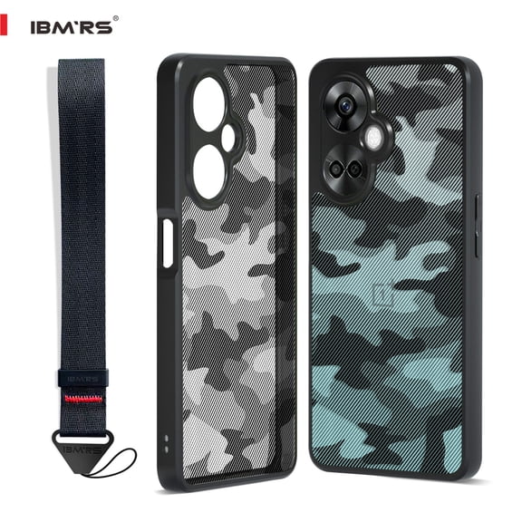 oneplus IBMRS For One Plus Nord CE 3/OPPO K11 5G,Translucent Shockproof Phone Case (Camo Black)