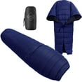thumbnail image 1 of onewind Hammock Top Quilt Warm Poncho, Lightweight Camping Sleeping Bag, Blue, 1.9 lbs, 1 of 8
