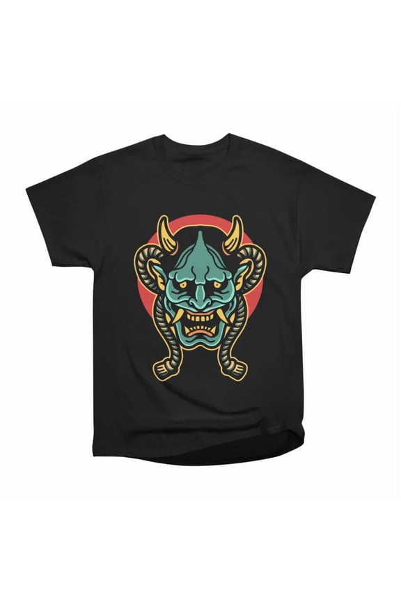 oni mask T-Shirt Tee Gift For Him Merch For Her Apparel For Friend