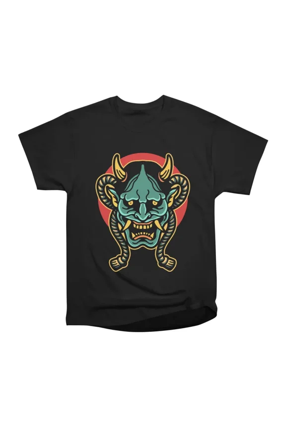 oni mask T-Shirt Tee Gift For Him Merch For Her Apparel For Friend
