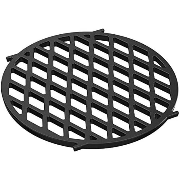 only fire Gourmet BBQ System Sear Grate Replacement for Weber 8834, Porcelain-Enameled Cast-Iron Cooking Grid for 22 1/2 inch Weber Charcoal Grills