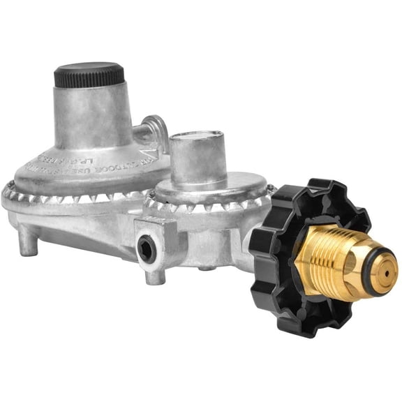 onlyfire Horizontal Two Stage Propane Regulator with POL Connection and 3/8" ...