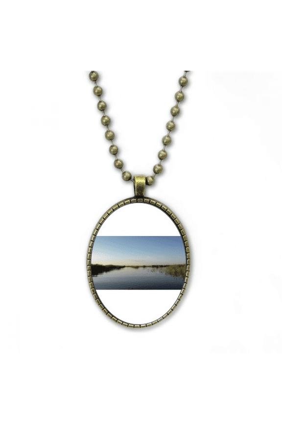 only scenery art deco fashion necklace vintage chain bead pendant jewelry collection