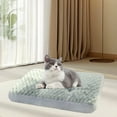 thumbnail image 1 of onlyliua Extra-Thick Deep-Sleep Pet Bed Pad 19.7x11.8 In Plush Insulated Mattress For Small To Medium Dogs And Cats Breathable Kennel Cushion Removable Washable Cover Pet Sleeping Mat, 1 of 6