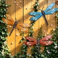 thumbnail image 1 of onlyliua Gifts Vintage Wrought Iron Dragonfly Wall Art Outdoor Garden Hanging Decorative Accent For Porch Balcony Gate Rustic Metal Butterfly Dragonflies Wall Sculpture Yard Decor, 1 of 9