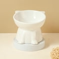 thumbnail image 1 of onlyliua Large Capacity Ceramic Cat Food Bowl With Ergonomic Neck-Protecting Tilt Anti-Tip Design Cute Drinking Dish For Cats And Small Dogs Dishwasher-Safe Durable Pet Feeding Bowl, 1 of 6