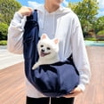 thumbnail image 1 of onlyliua Large Pet Shoulder Backpack Crossbody Travel Bag Extra-Thick Strap Breathable Carrier With Safety Leash And Multiple Pockets For Cats And Small Dogs All-Season Travel Carrier Bag, 1 of 6