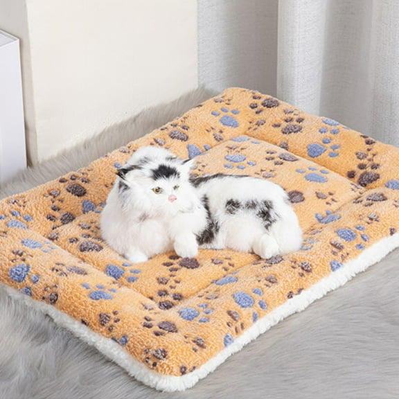 onlyliua Milk Velvet Plush Dog Mat Thickened Four-Season Kennel Cushion 30x20 In Soft Fleece Liner With Non-Slip Waterproof Backing Removable Machine-Washable Cover Cozy Bed Pad For Small To Medium