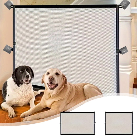 onlyliua Retractable Pet And Child Safety Gate Folding Isolation Net For Home Doorways Adjustable Barrier For Cats Dogs And Children Portable Indoor Outdoor Pet Fence Gate