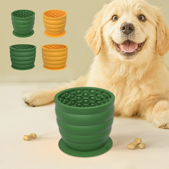 onlyliua Slow-Feed Elevated Suction-Base Pet Bowl Ceramic Slanted Anti-Choke Design With Neck Protection Non-Slip Anti-Tip Slow Feeder Reduces Bloating For Dogs And Cats Slow Feeder Bowl