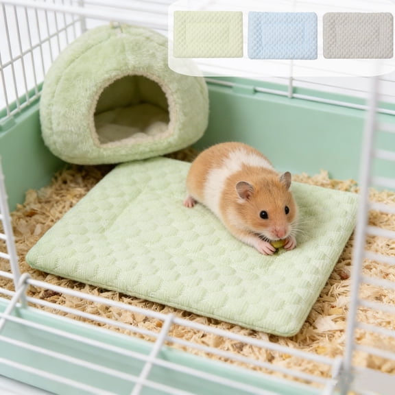 onlyliua Small Animal Cooling Ice Pad Portable Chill Mat For Hamsters Rabbits Chinchillas And Small Pets Breathable Leakproof Non-Toxic Summer Cage Cooling Mat For Travel Home small pet cooling mat