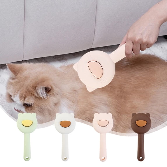 onlyliua Stainless Steel Needle Massage Self-Cleaning Comb Portable Dematting Hair Removal Brush With One-Click Release For Cats And Dogs Gentle Detangling Stimulates Skin Circulation Pet Grooming