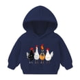 thumbnail image 1 of onlyliua Unisex Toddler Kids Chicken Print Hoodie, Thanksgiving Long Sleeve Pullover Sweatshirt for Boys Girls, 1 of 6