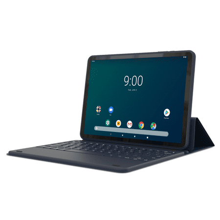 onn. 10.1" 2-in-1 Android Tablet with Keyboard, 16GB Storage, 2GB RAM, 1.3GHz Quad-Core Processor, LCD Display