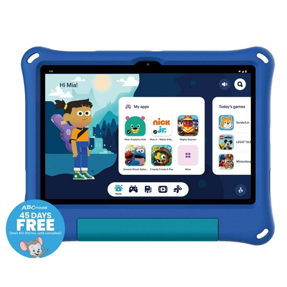onn 10.1" Kids’ Tablet, 32GB, (2024 Model) - Blue