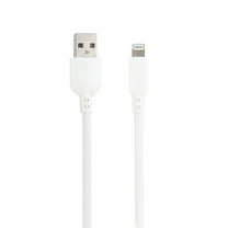 onn. Lightning to USB 10ft Charging Cable, MFI Certified, White, Compatible with iPhone 14/13/12/11/X/XR/XS/8/7/6/5, iPad, Airpods and more