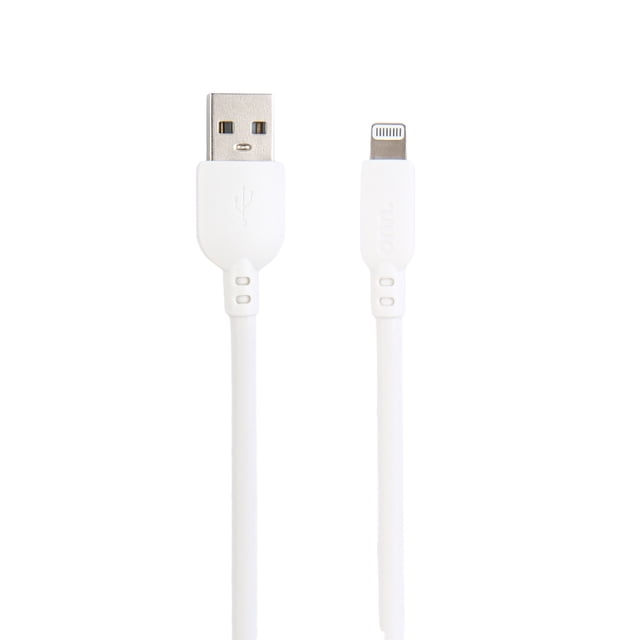 onn 10ft Lightning to USB-A Charging Cable, MFI Certified, White ...