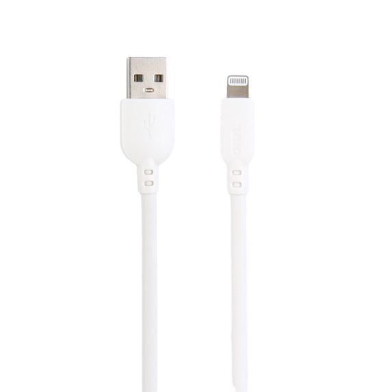 onn 10ft Lightning to USB-A Charging Cable, MFI Certified, White, Compatible with iPhone and iPad