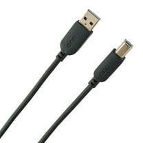 onn 10ft USB Printer Cable, USB to USB-B, Gray, 1 Piece per Pack