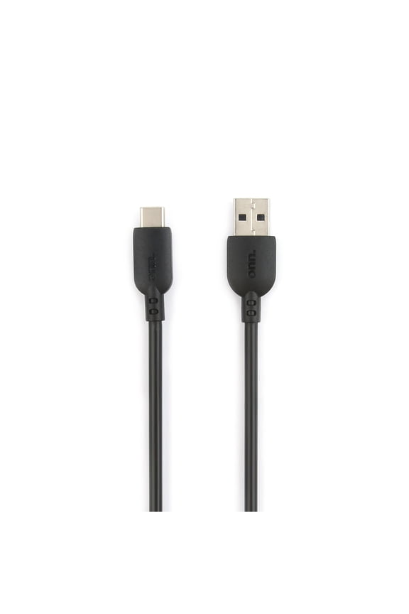 . 10ft USB to USB-C Cable, Black, Compatible With USB-C Devices