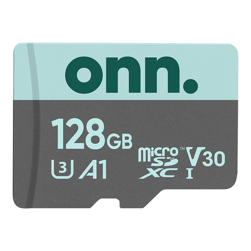 onn. 128GB Class 10 U3 V30 MicroSDXC Flash Memory Card - image 1 of 6