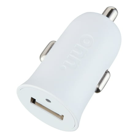 onn. 2.0 2.4A Universal Car Charger, White