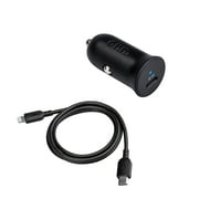 onn 20W Single USB-C Port Car Charger With 3ft Lighting to USB-C Cable, Fast Charging, USB-IF Certified, Black - Compatible with iPhone 17/16/15 Series, Galaxy, Note, Pixel Devices iPad Pro, & More