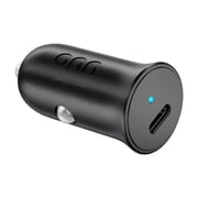 onn 20W USB-C Power Delivery Car Charger, Single USB-C Port, USB-IF Certified, Black