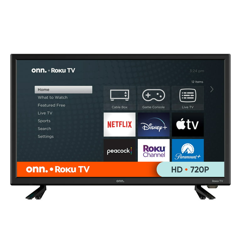 onn. 24” Class HD (720P) LED Roku Smart TV (100012590) Walmart.com